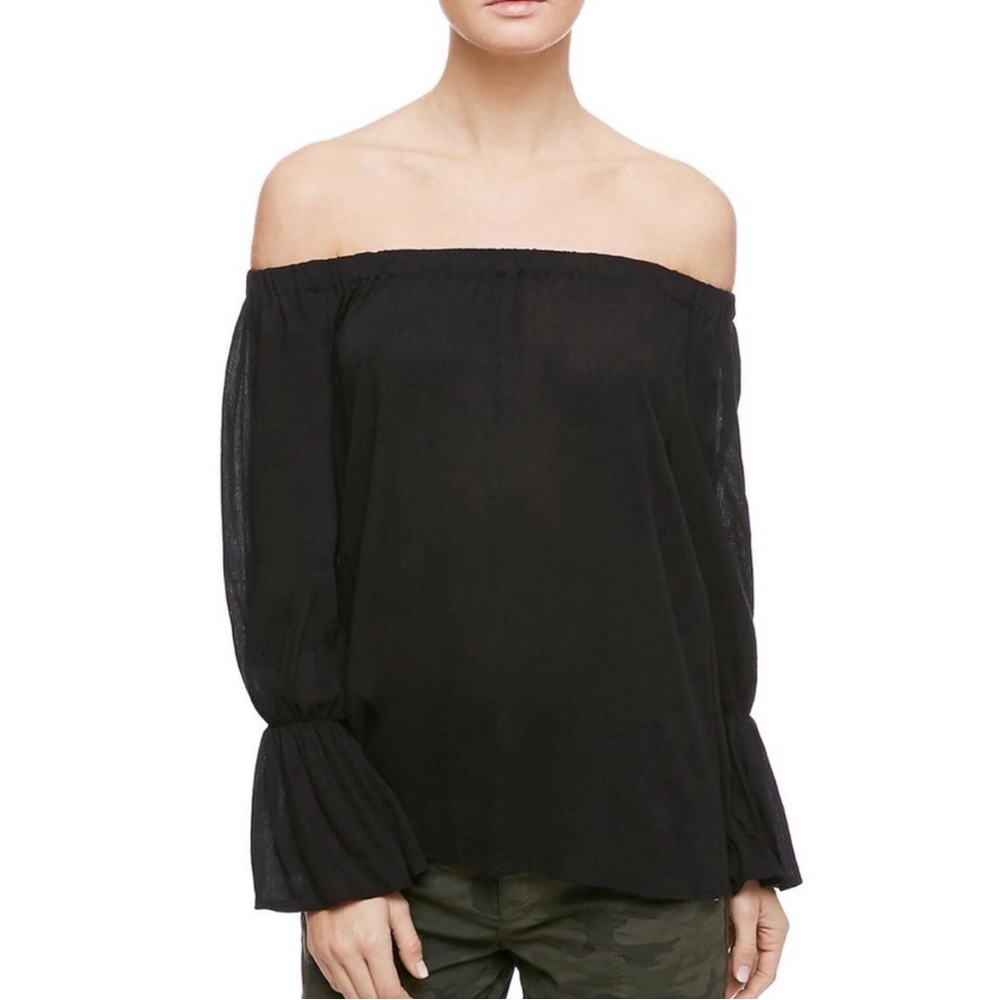 Black Sanctuary off the shoulder shirt